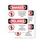 Signmission Do Not Enter Authorized Only Bilingual Danger Sign, Plastic, 10in W x 14in L, 2PK OS-2PACK-DS-P-1014-VS-1144 - alternate 1